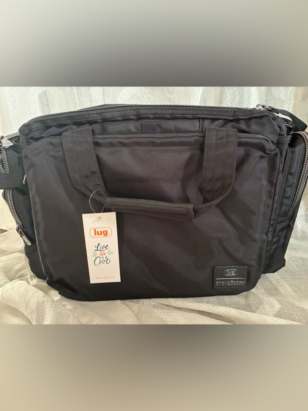 Lug Atlas Tote Steve Berry Black NWT